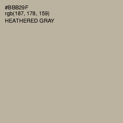 #BBB29F - Heathered Gray Color Image